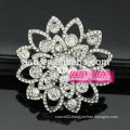 beautiful facet crystal spiral flower brooch